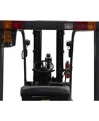 Toyota 7FBEU15 3 Wheel Electric Forklift, 3000 lb (1360 kg) Capacity, Fork Positioner, Charger Included