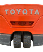 Toyota 7FBEU15 3 Wheel Electric Forklift, 3000 lb (1360 kg) Capacity, Fork Positioner, Charger Included
