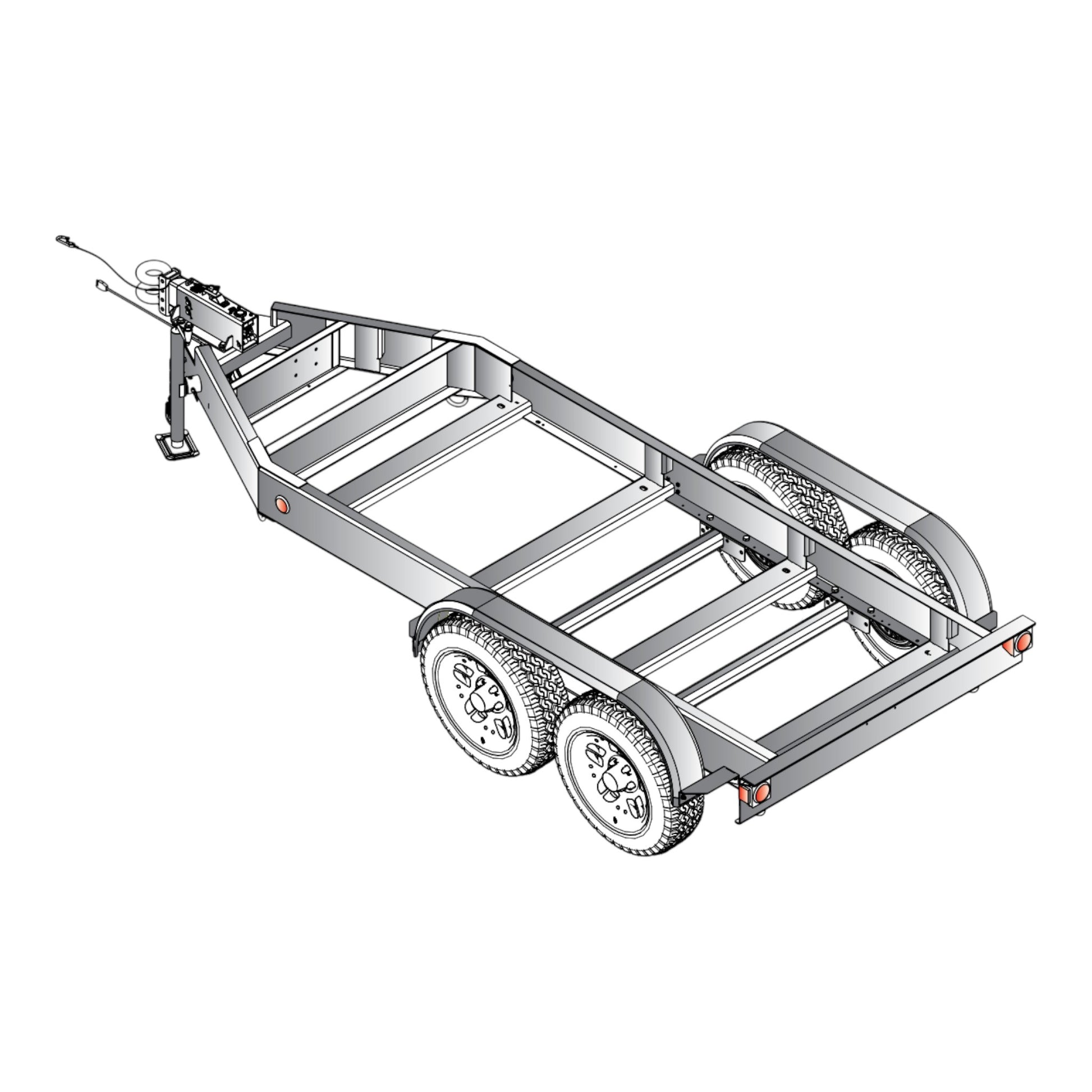MQ Power TRLR125US Tandem Axle Trailer