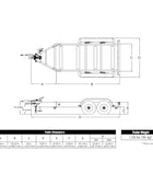 MQ Power TRLR125US Tandem Axle Trailer