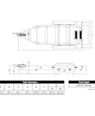MQ Power TRLR180EV Tandem Axle Trailer