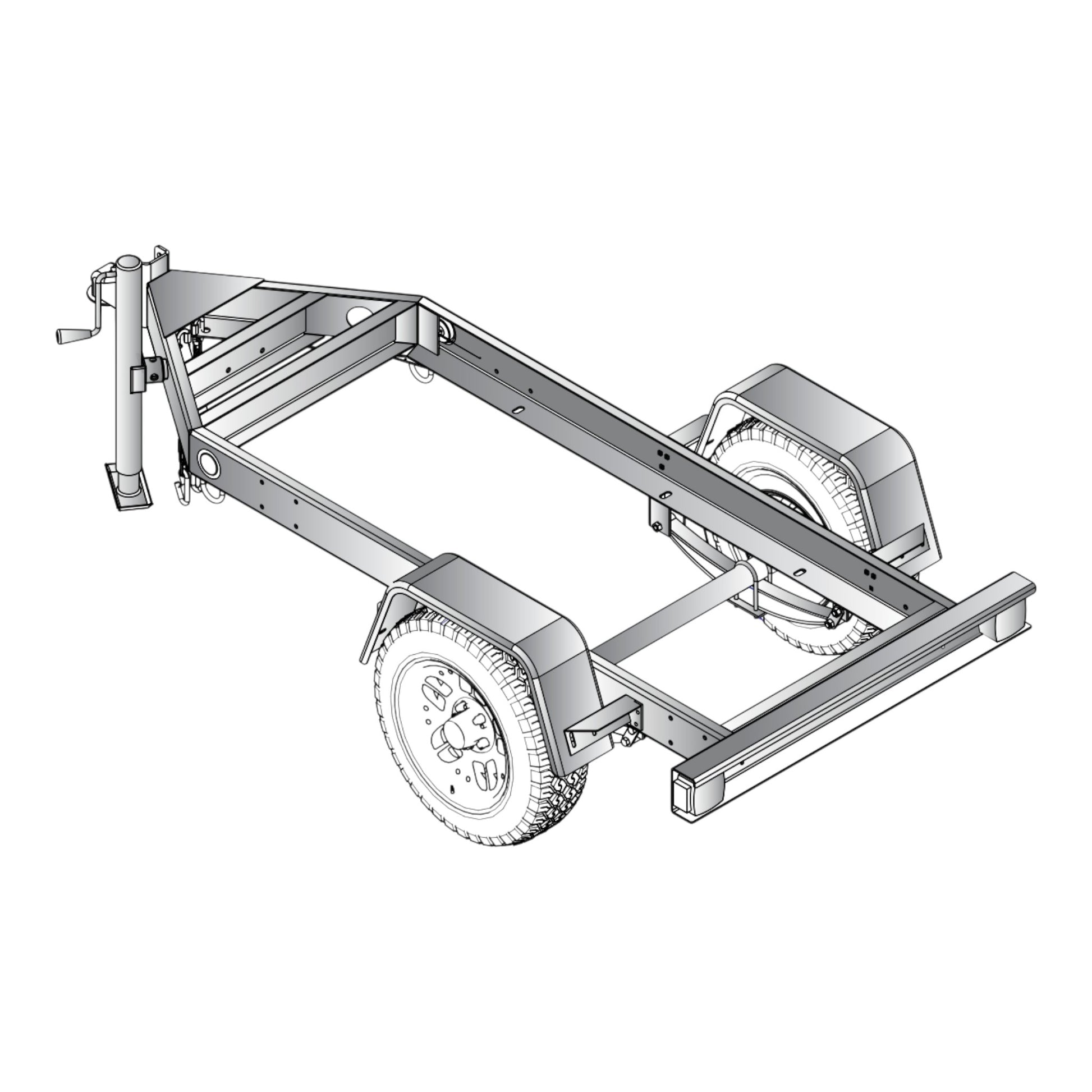MQ Power TRLR25US2 Single Axle Trailer