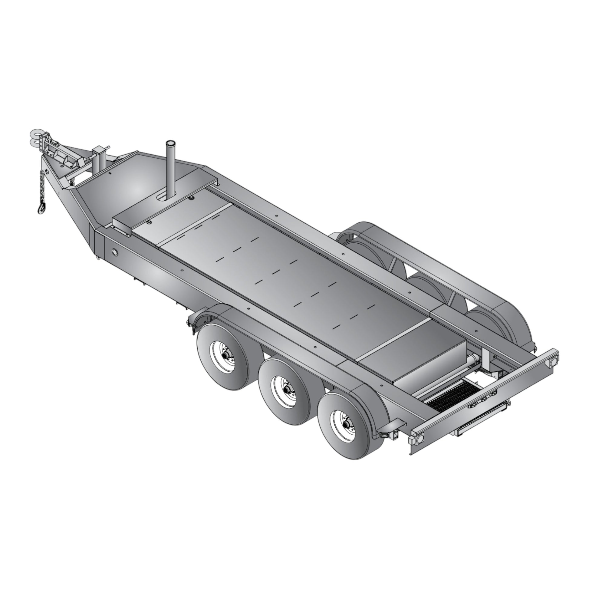 MQ Power TRLR400XF3DAE Triple Axle Trailer