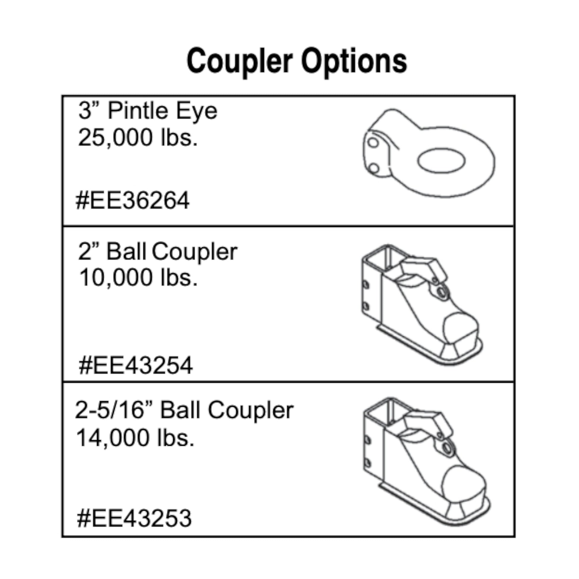 MQ Power TRLR502XF tandem-axle trailer with 6,000 lb GVWR, leaf-spring suspension, 80-gal integral fuel cell