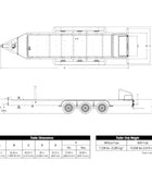 MQ Power TRLR600XFBP3E Triple Axle Trailer