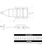 MQ Power TRLR70US Tandem Axle Trailer