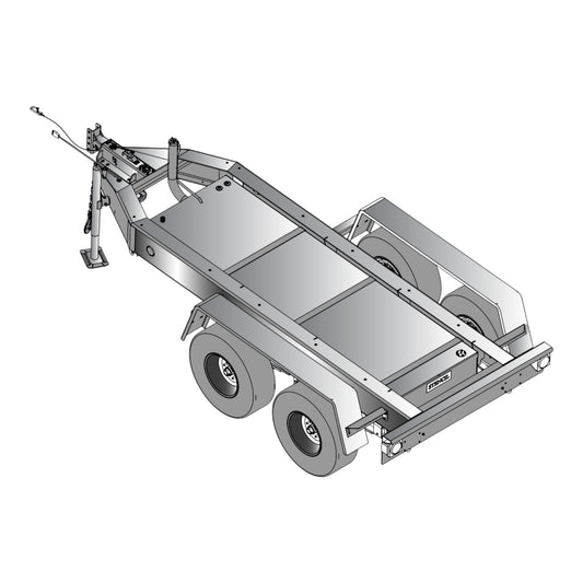 Remorque à essieu tandem MQ Power TRLR75XF2