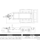 MQ Power TRLR75XF2 Tandem Axle Trailer
