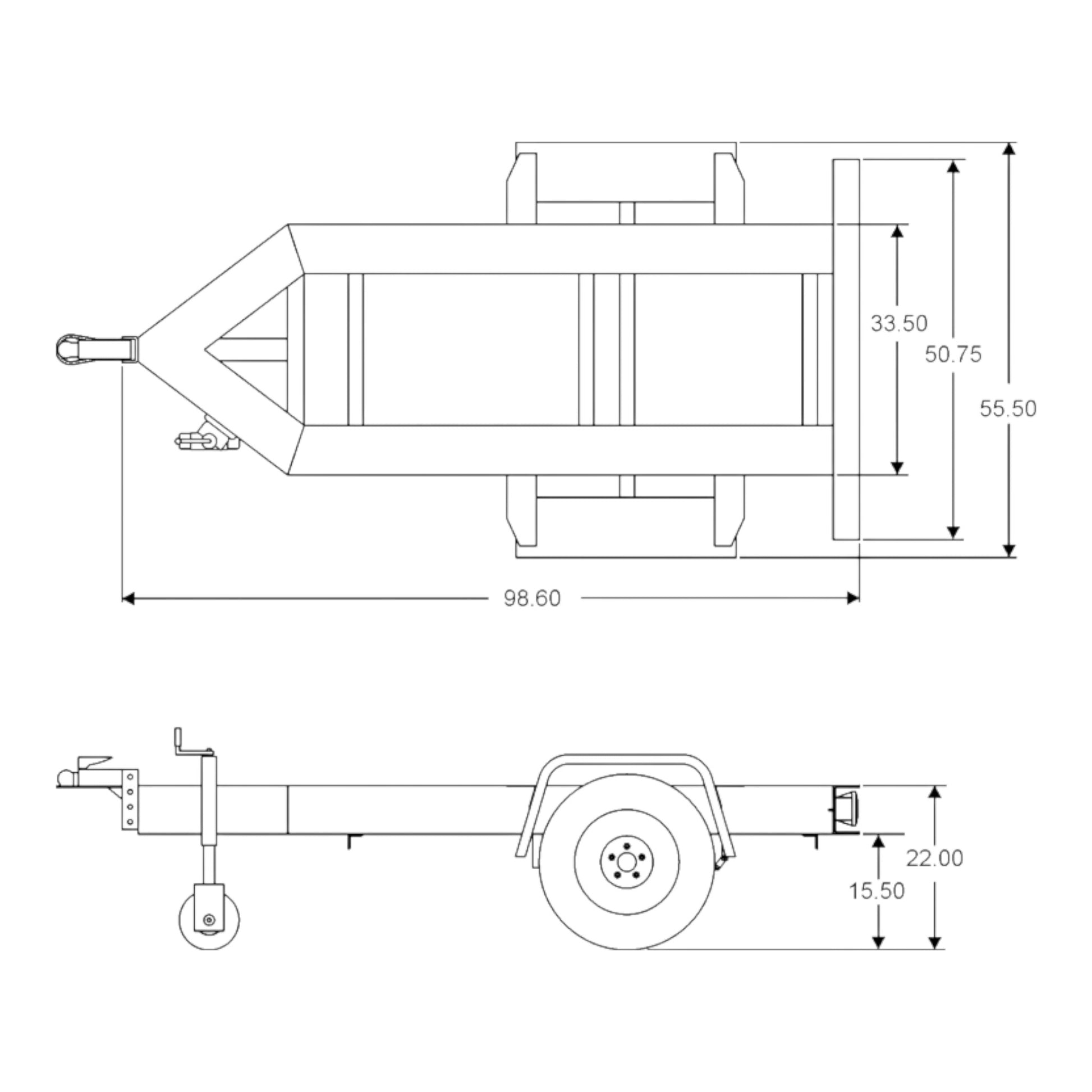 MQ Power TRLRMP Single Axle Trailer