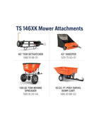 TS146XK 22HP Husqvarna Lawn Mower Kohler w/smart Choke 46 Inch Reinforced