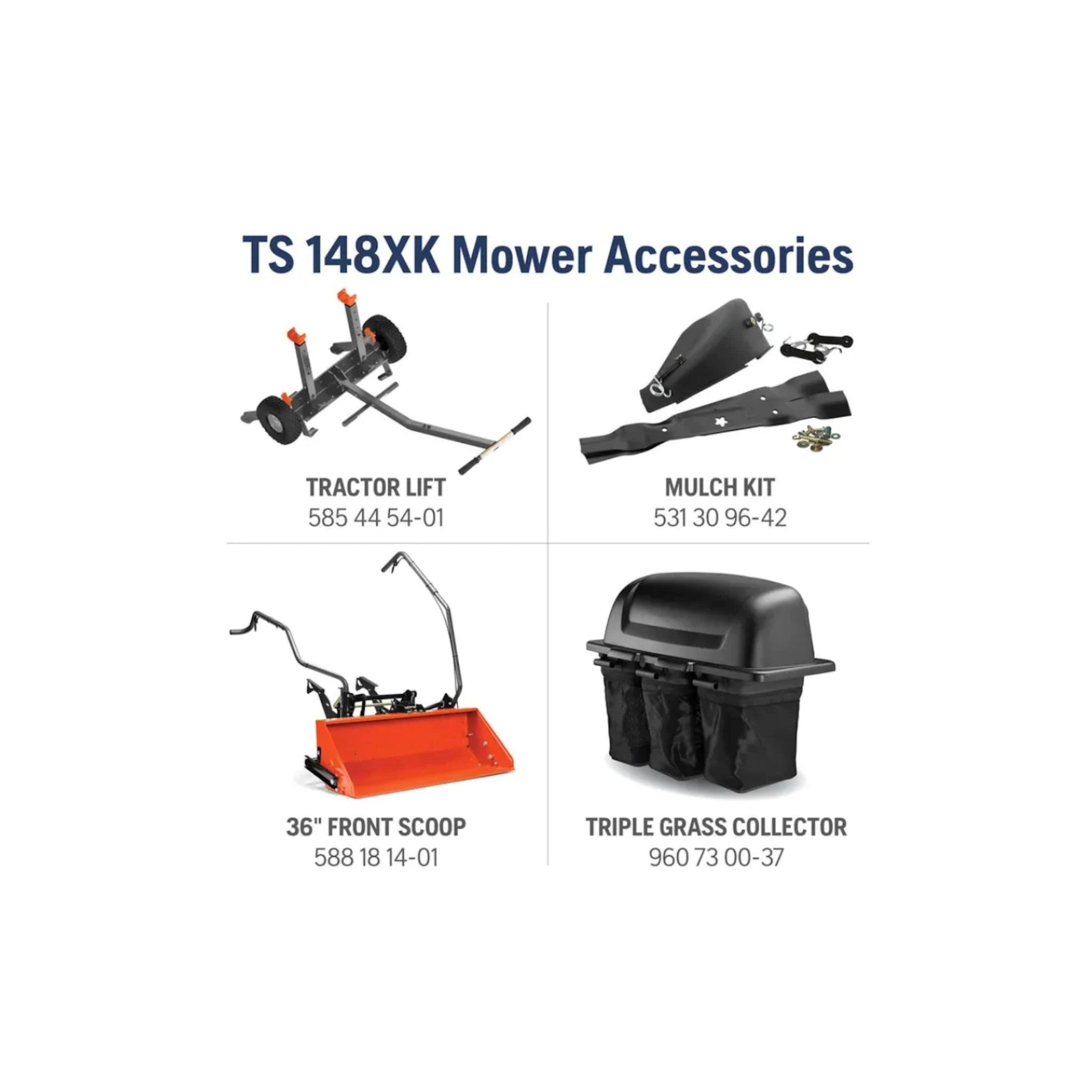 TS148XK Husqvarna Lawn Mower 24 Hp Kohler V Twin 48 Inch Deck