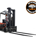 Toyota 7FBEU15 3 Wheel Electric Forklift, 3000 lb (1360 kg) Capacity, Fork Positioner, Charger Included