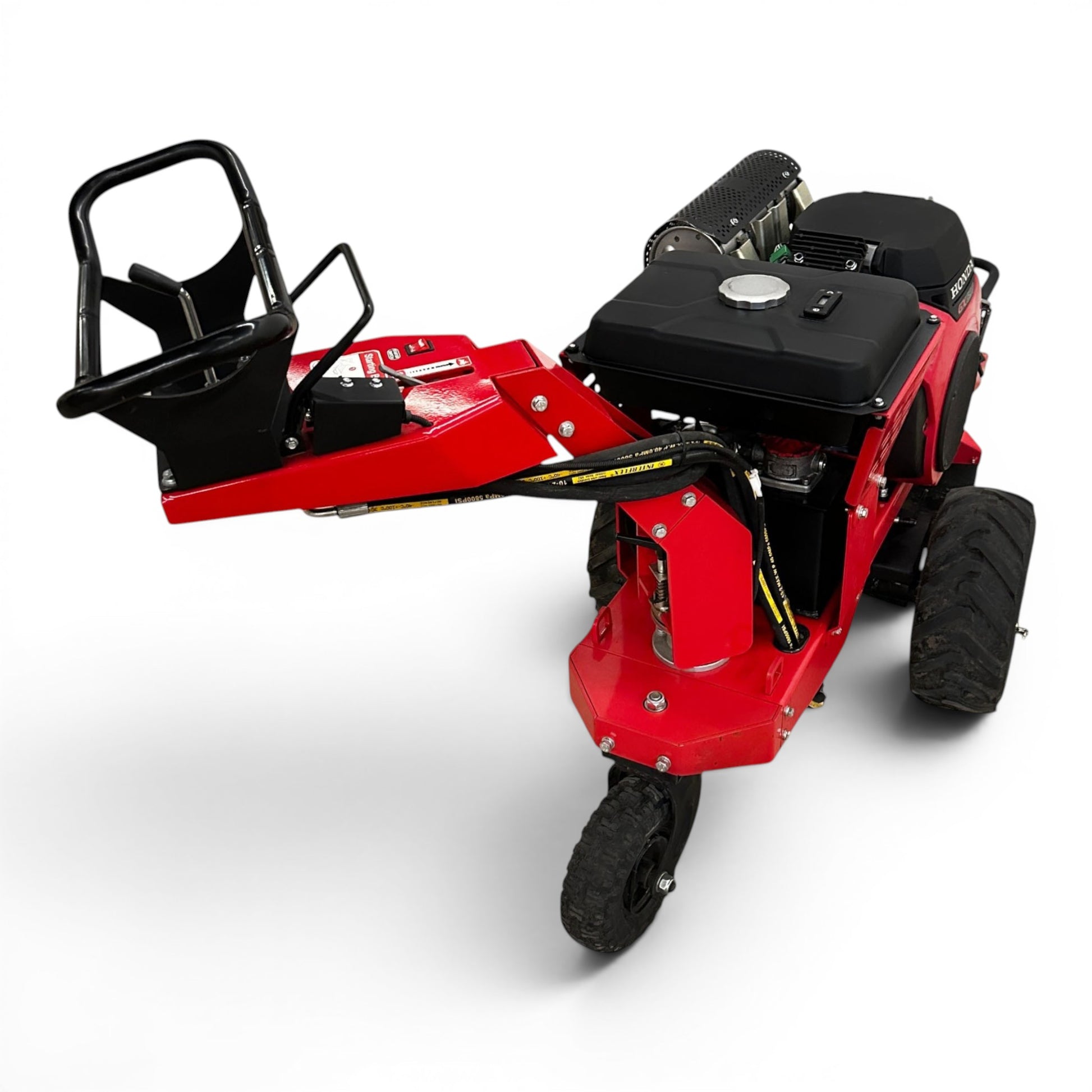 HOC911 Self Propelled Swivel Head Stump Grinder, Honda GX690 22.1 HP Electric Start, 18 Inch Above Ground Grinding, 12 Tungsten Carbide Teeth B