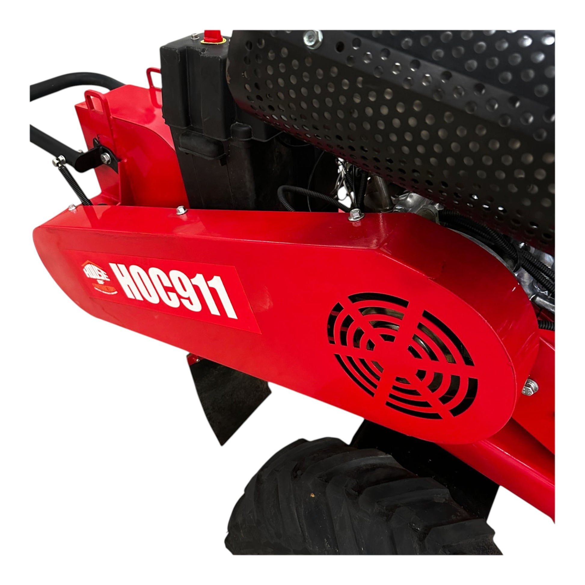 HOC911 Self Propelled Swivel Head Stump Grinder, Honda GX690 22.1 HP Electric Start, 18 Inch Above Ground Grinding, 12 Tungsten Carbide Teeth T