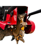 HOC911 Self Propelled Swivel Head Stump Grinder, Honda GX690 22.1 HP Electric Start, 18 Inch Above Ground Grinding, 12 Tungsten Carbide Teeth P