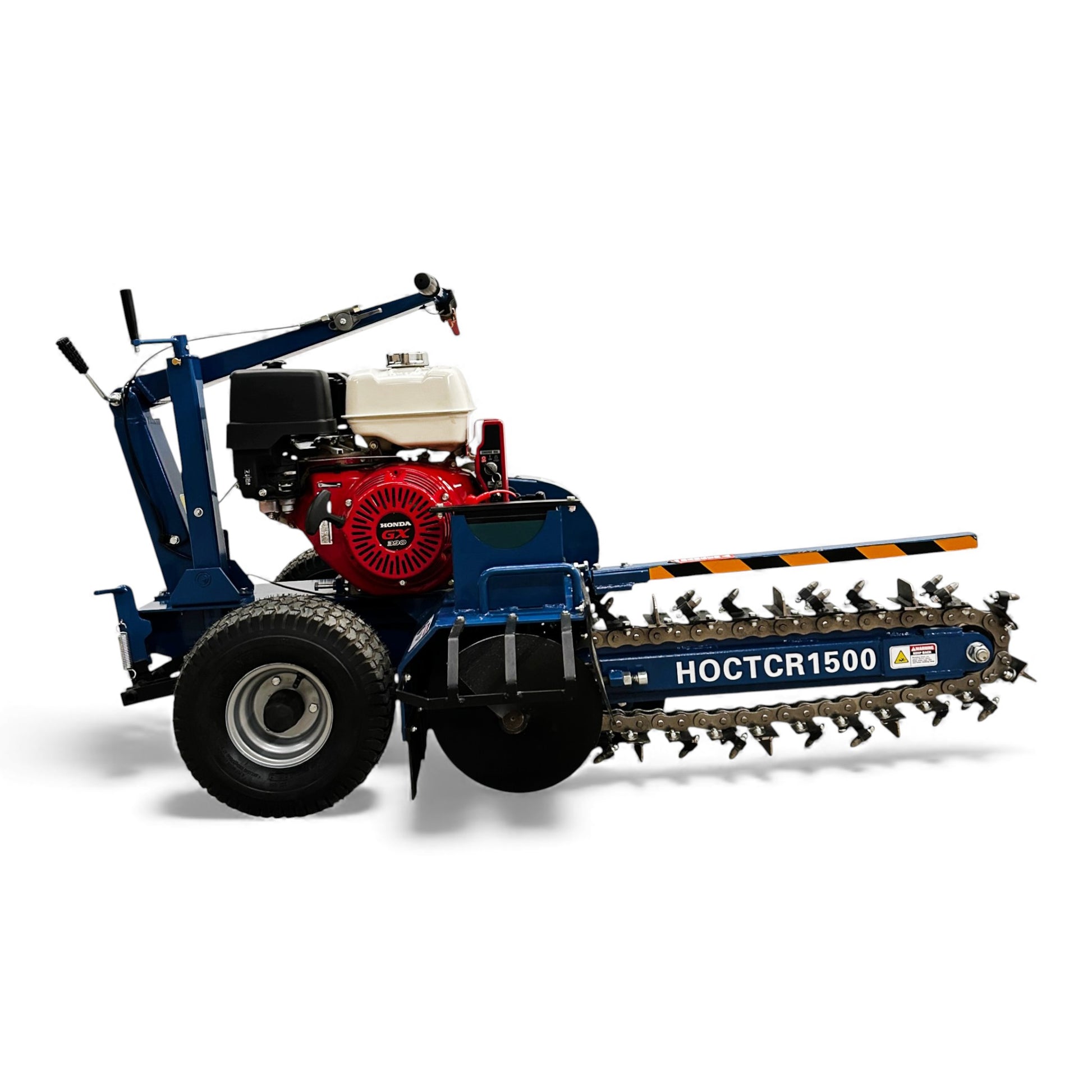 HOCTCR1500 Trencher – Honda GX390 Engine, 25 Inch Digging Depth, 27 Tungsten Carbide Teeth B