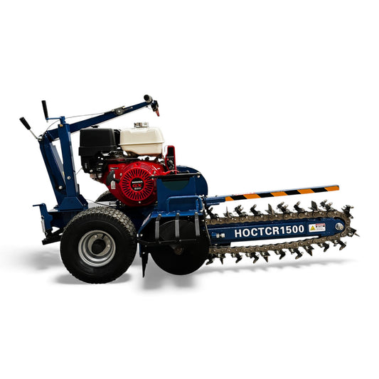 HOCTCR1500 Trencher – Honda GX390 Engine, 25 Inch Digging Depth, 27 Tungsten Carbide Teeth B