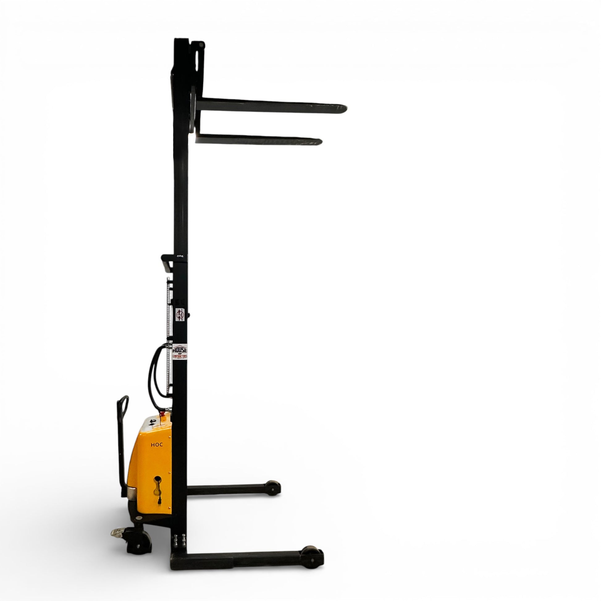 HOC EMS1035W Semi Electric Wide Leg Stacker - 1000 kg (2204 lbs), 138 Inch Capacity, CSA and UL Certified G