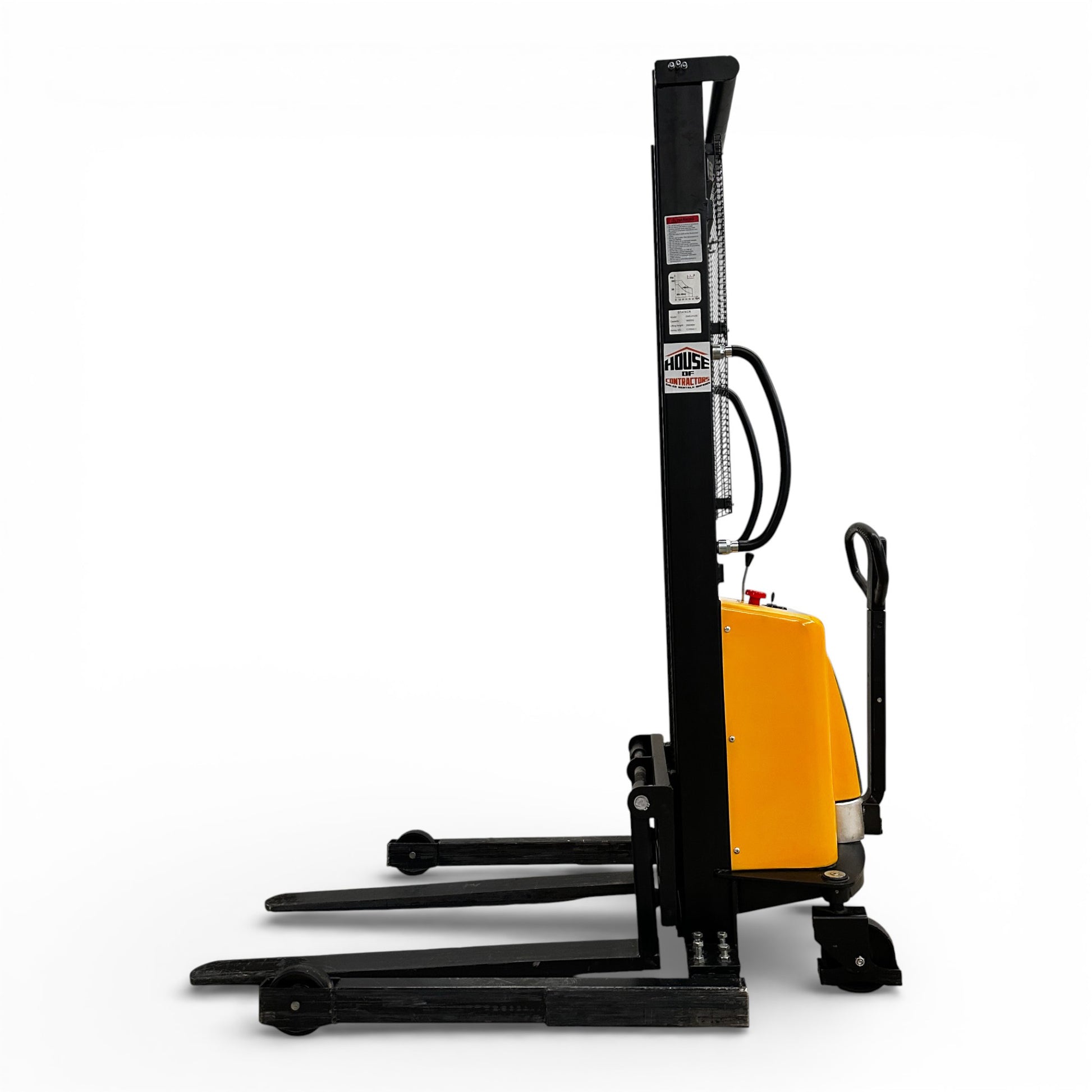 HOC EMS1035W Semi Electric Wide Leg Stacker - 1000 kg (2204 lbs), 138 Inch Capacity, CSA and UL Certified I