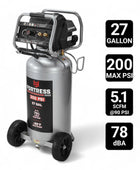 VC27 27 Gallon 200 PSI High Performance Oil-Free Vertical Shop/Auto Air Compressor