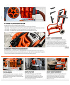 Extracteur de poussière cyclonique iQ426HEPA