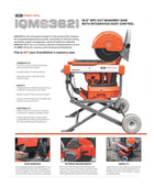 iQMS362 Masonry Saw With Integrated Dust Control System G