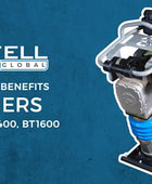 Bartell BT1400H Honda GX120 Jumping Jack Tamping Rammer, 3080 Lbf Pound Force