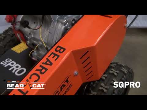 Crary Bear Cat SGPRO Stump Grinder - Honda GX390 11.7 HP, 11 Inch Above Ground Grinding, 8 Greenteeth Wearsharp B