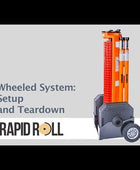 IPS Rapidroll 70-7050 Sistema de cercas con ruedas, 50 pies de cercas con 4 postes