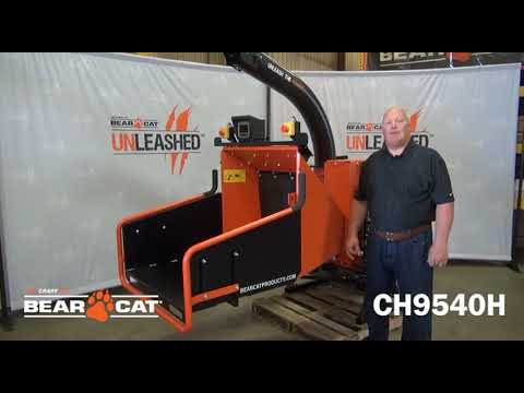 Crary Bearcat CH9540H 9 Inch PTO Hydraulic Wood Chipper - 35 – 60 HP PTO Input Power Range, DDC System B