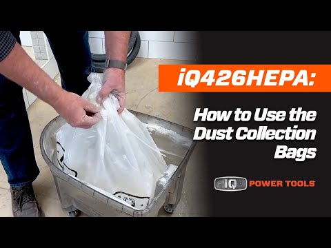 iQ426HEPA Dust Collection Bags with zip-tie (12 Pack)