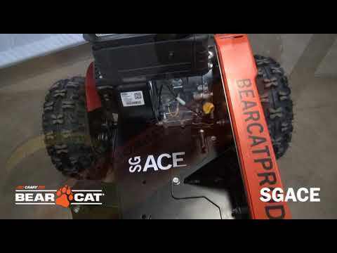 Crary Bear Cat SGACE Stump Grinder - Briggs & Stratton XR Pro 6.5 HP, 10 Inch Above Ground Grinding, 8 Carbide Greenteeth B
