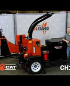 Crary Bearcat CH1015H 10 Inch Hydraulic Towable Wood Chipper - Kubota Gasoline 57 HP Engine B